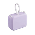 Multi-function bracket mobile power supply with dual cables and phone stand, 4000mAh, in green