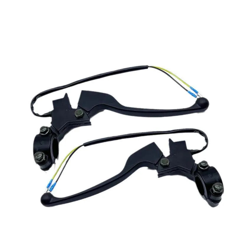 Aluminium alloy industrial brake handle assembly with power off switch line and 22mm thick grip