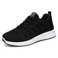 Women's flyknit running shoes with soft sole in black, rose red, or gray pink colours