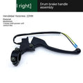 Aluminium alloy industrial brake handle assembly with power off switch line and 22mm thick grip