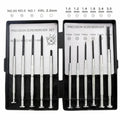 TH-6177 11-piece clock repair screwdriver set with crosshead and one-line bits