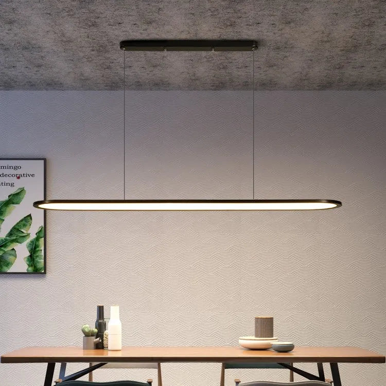 Modern simple fish-shaped iron LED pendant chandelier in white with PMMA lampshade for bar office restaurant lighting