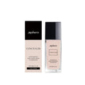 Soft concealer liquid foundation bottle with hyaluronic acid and aloe extract, available in three shades
