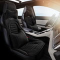 Linen saddle cushion five-seat universal half-pack car cushion in classic black standard conjoined style