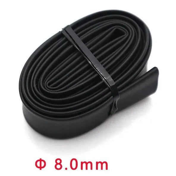 Black polyolefin heat shrink tube kit with flame-retardant waterproof properties for cable and USB wire insulation