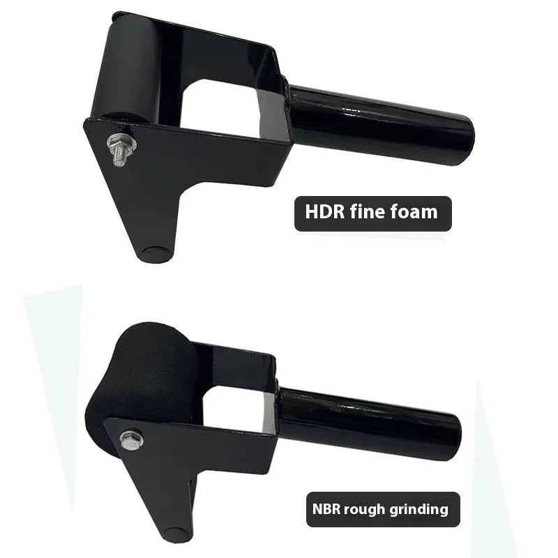Shin trainer with iron foam core and foam padding with buckle, suitable for 50mm barbell disks, home fitness equipment