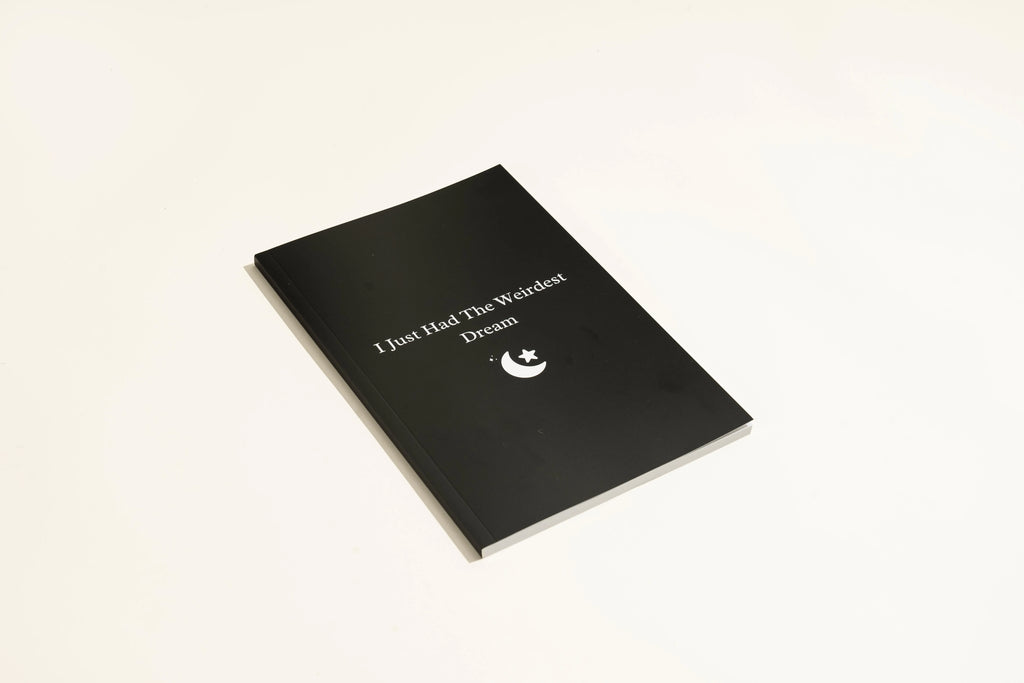 Black hardcover dream journal notebook with business simplicity style for dream recording