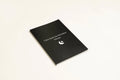Black hardcover dream journal notebook with business simplicity style for dream recording