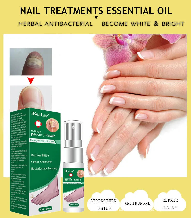 10ml whitenail antibacterial liquid bottle for foot care antimicrobial treatment