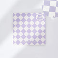 Ins style Japanese Korean cute notebook with checkerboard pattern cover and 100 sheets of Daolin paper