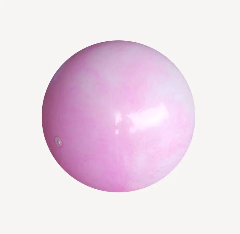 PVC yoga ball in 55cm, 65cm or 75cm, available in pink, purple, blue and red