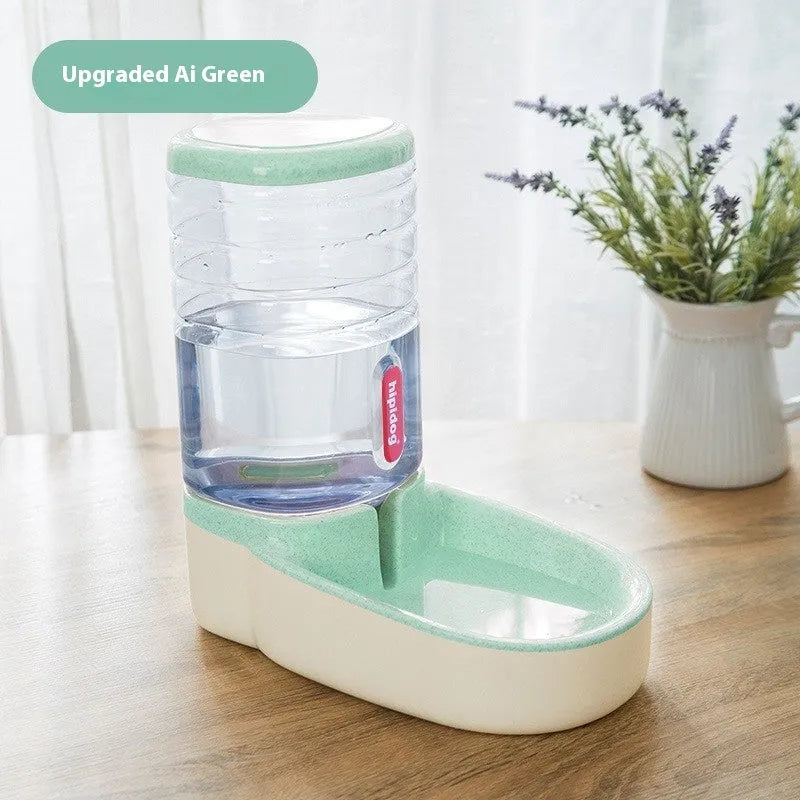 Grey automatic pet water fountain with 3.8-litre large capacity for cats and dogs