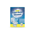 Four sachets of toilet cleaning powder on a bathroom surface, total weight 120 grams.