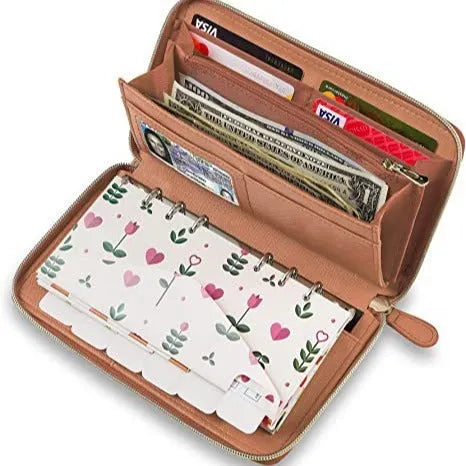 Anti-theft card holder wallet in multiple colours showing card slots and RFID protection.