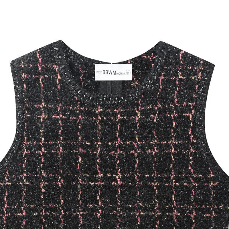 Women's slim-fit hooded knitted mini dress with pleated asymmetric skirt in mercerised cotton, picture colour