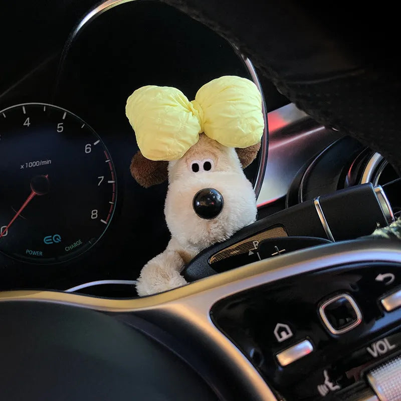 Cotton cartoon pilot dog car seat block decoration doll on vehicle seat