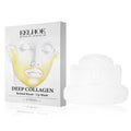 Four collagen facial sheet masks in individual packaging for skincare treatment