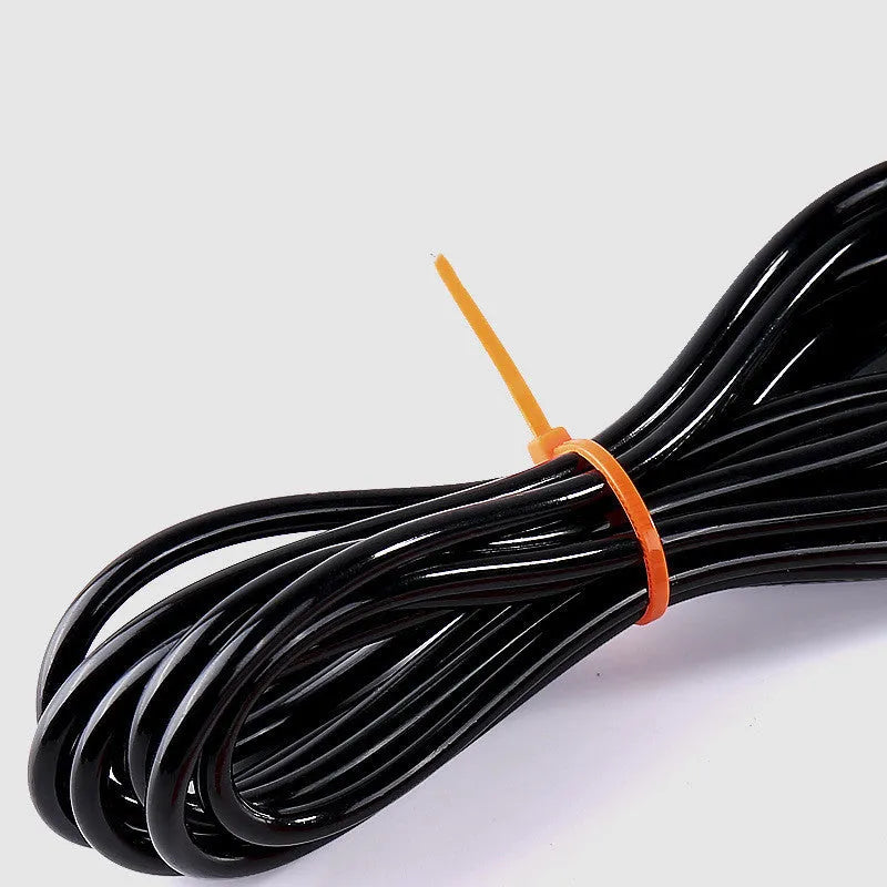 Adult training skipping rope made of PP material in black colour, 3 metres long for fitness exercise
