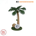 Coconut Tree Series cat scratching post 40x40x72cm in camel colour made of wood