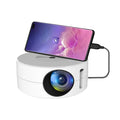 White portable wired same screen projector for mobile phones with remote control