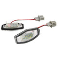 White LED licence plate light bulb for Honda Civic with plastic housing