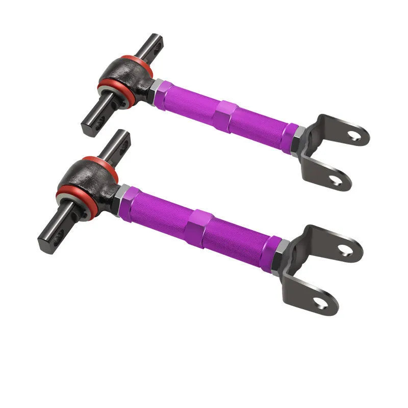 Blue and red aluminium alloy ES bone pull rods for Honda Civic EP3 ES rear wheel recliner modification