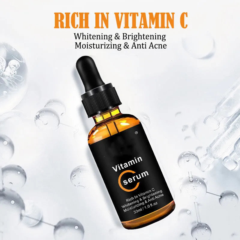 Vitamin C stock solution facial essence 30ml bottle with brightening and moisturising formula for universal skin type