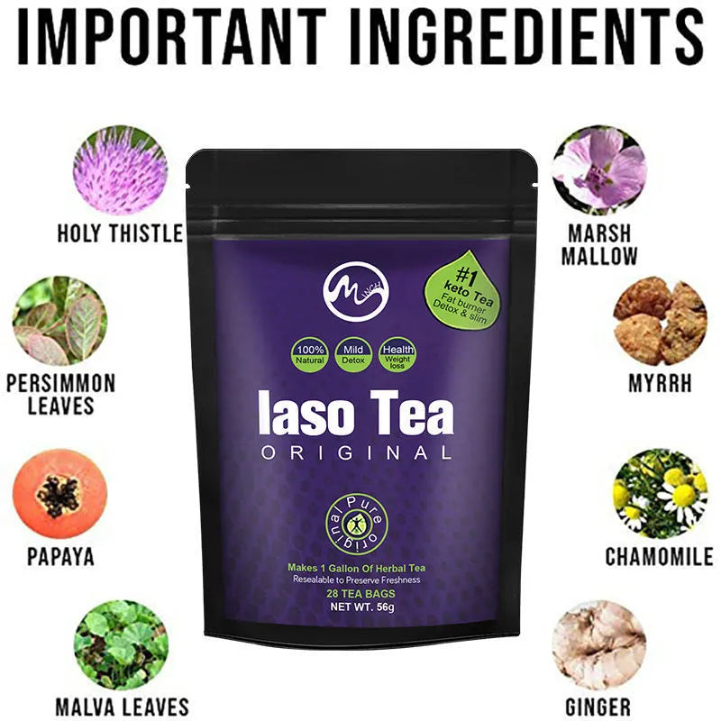 A single bag of sugar-free instant slimming tea featuring cold soaking technology.