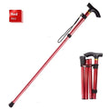 Aluminium alloy folding walking cane with adjustable height and non-slip handle