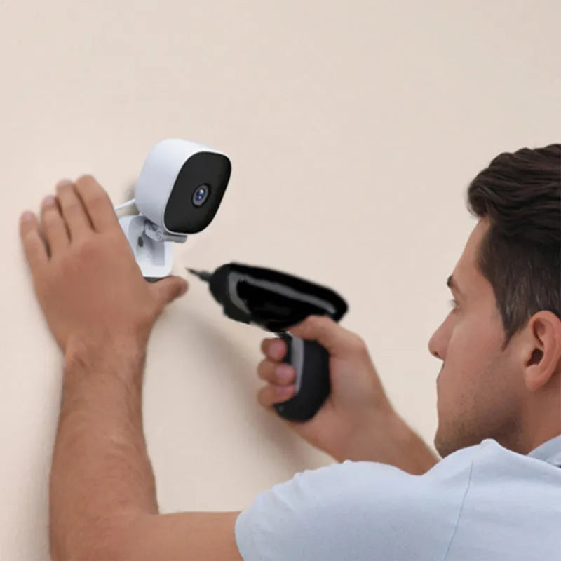 Wireless WiFi digital camera with HD wide-angle lens for indoor home surveillance with remote viewing capability