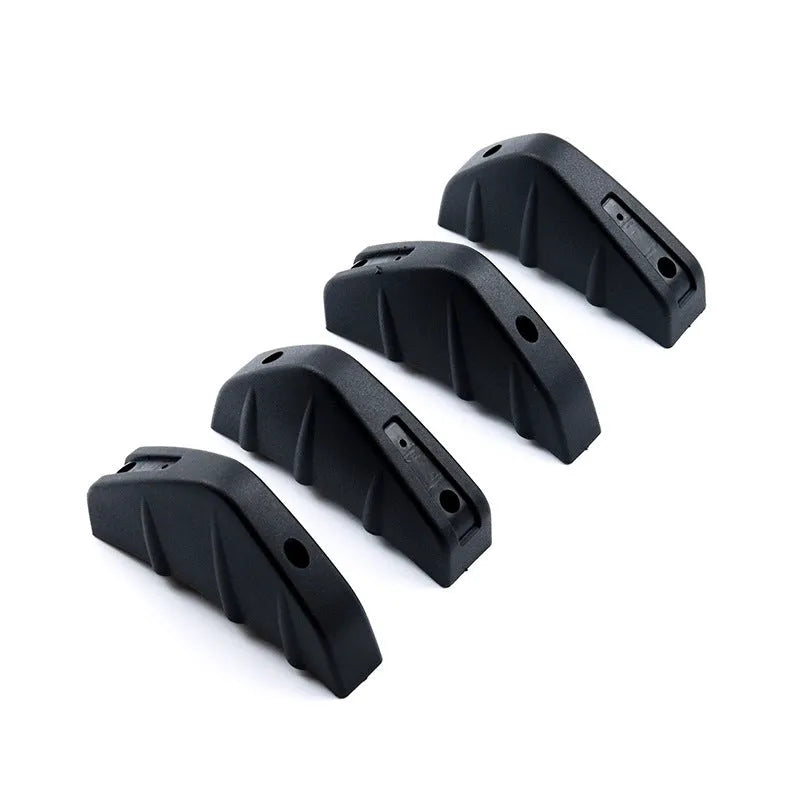 Black triangular car rear spoiler with 15cm width for General Motors vehicles