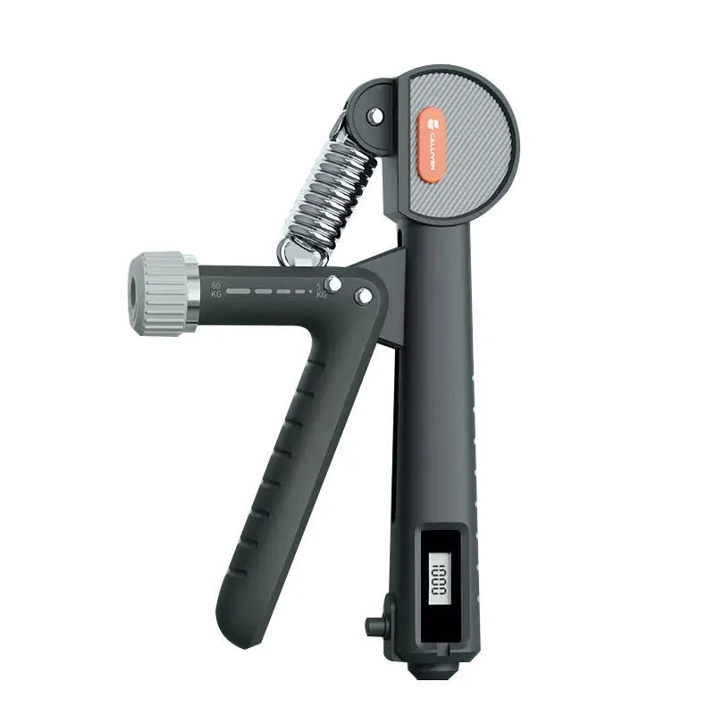 Adjustable spring grip fitness machine in ABS plastic for hand strengthening exercises