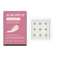 Box of 9 mild hydrocolloid pimple patches for acne and closed comedone treatment