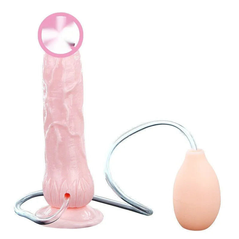 Flesh-colour suction cup dildo adult toy measuring 200mm long
