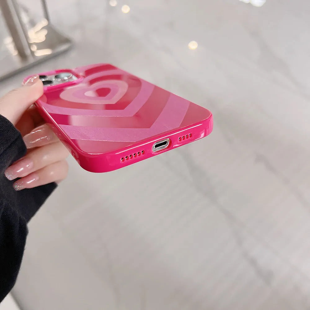 Tianku pink TPU phone case with stripe and graffiti pattern for iPhone 11 12 13 14 Pro Max XR XS
