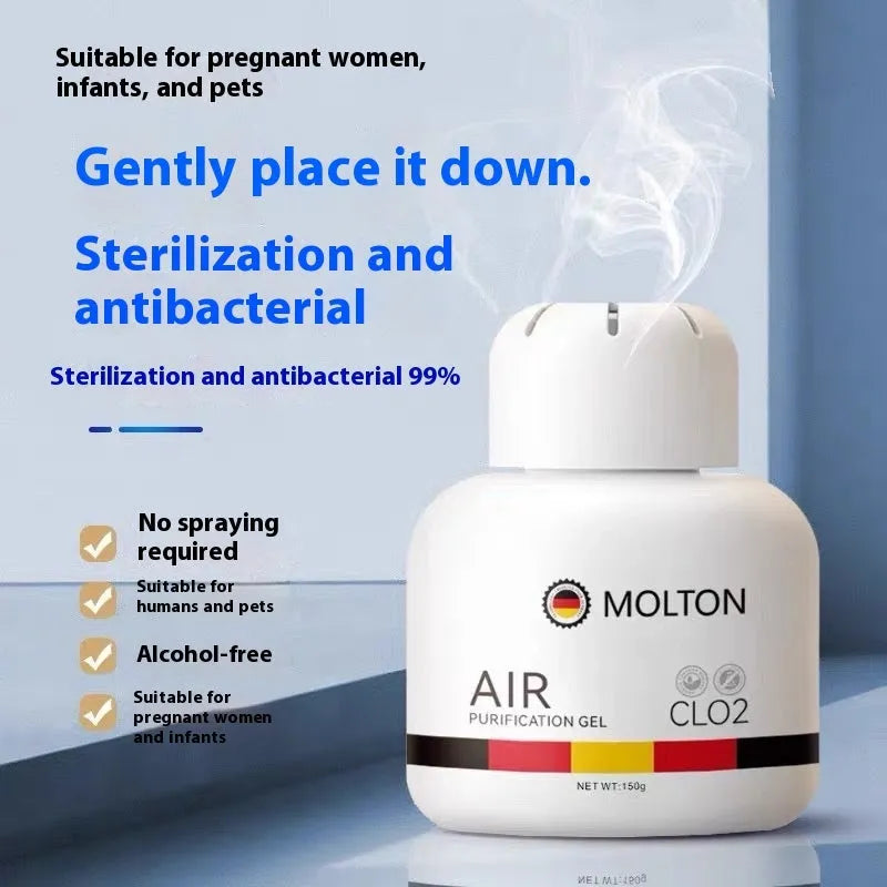 Peach multi-functional deodorizer in a bottle with 150g net content for fresh air