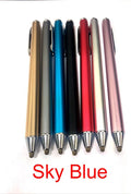 Fine head metal stylus pen for touchscreen phones and tablets in multiple colours.