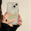 Tulip all-inclusive TPU phone case for Apple iPhone in gradient rose colour, shockproof and anti-fall design