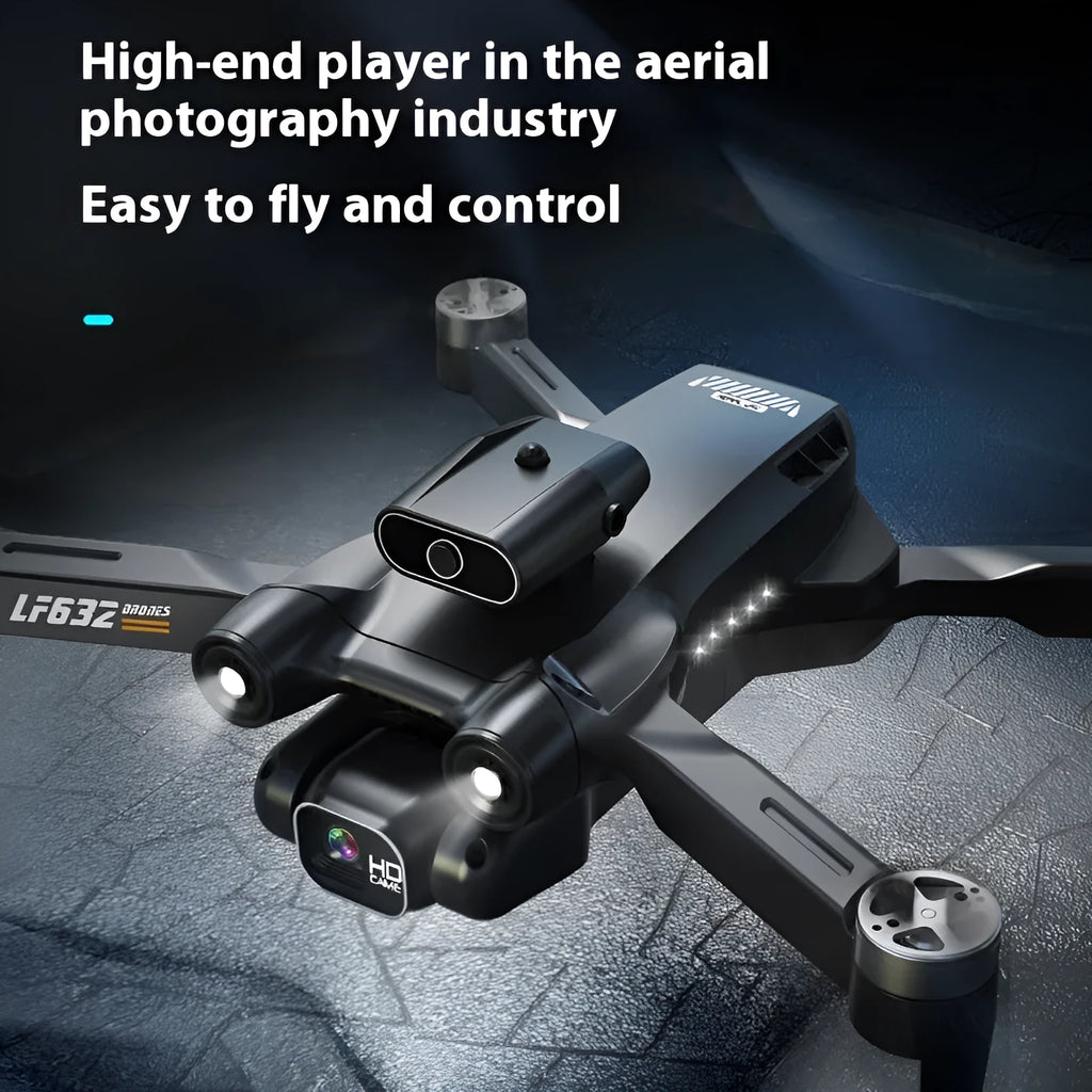 CZ11 8K HD brushless four-axis drone in black with optical flow positioning and obstacle avoidance for indoor aerial photography