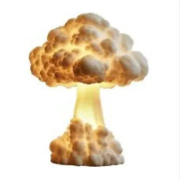 Atomic bomb explosion mushroom cloud shaped modern art table lamp with USB socket.