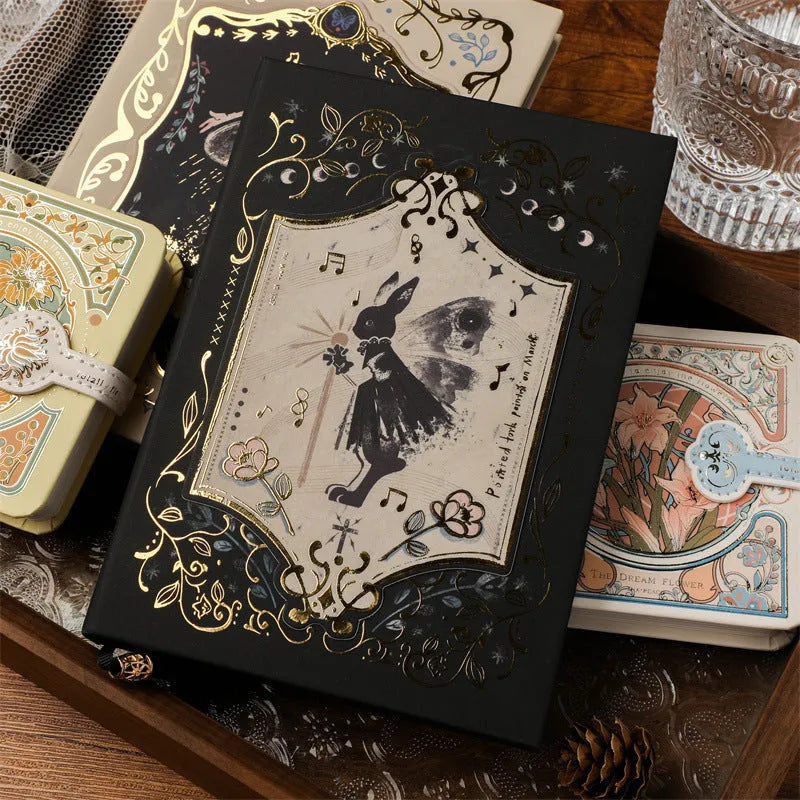 THALO Gothic style A5 notebook with retro animal art design measuring 11.6 by 16.5 cm