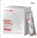 Anti Aging Drink powder supplement in a 2-pack, total weight 300g, containing nicotinamide riboside and resveratrol.