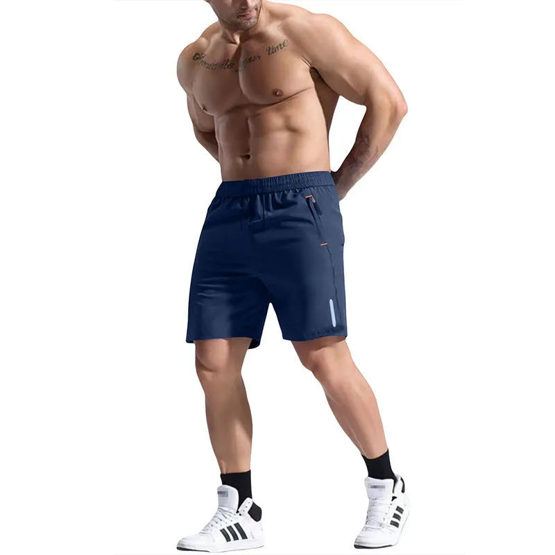 Men's bamboo fibre sports shorts with elastic waistband in multiple colours including Army Green, Black, Gray, Khaki