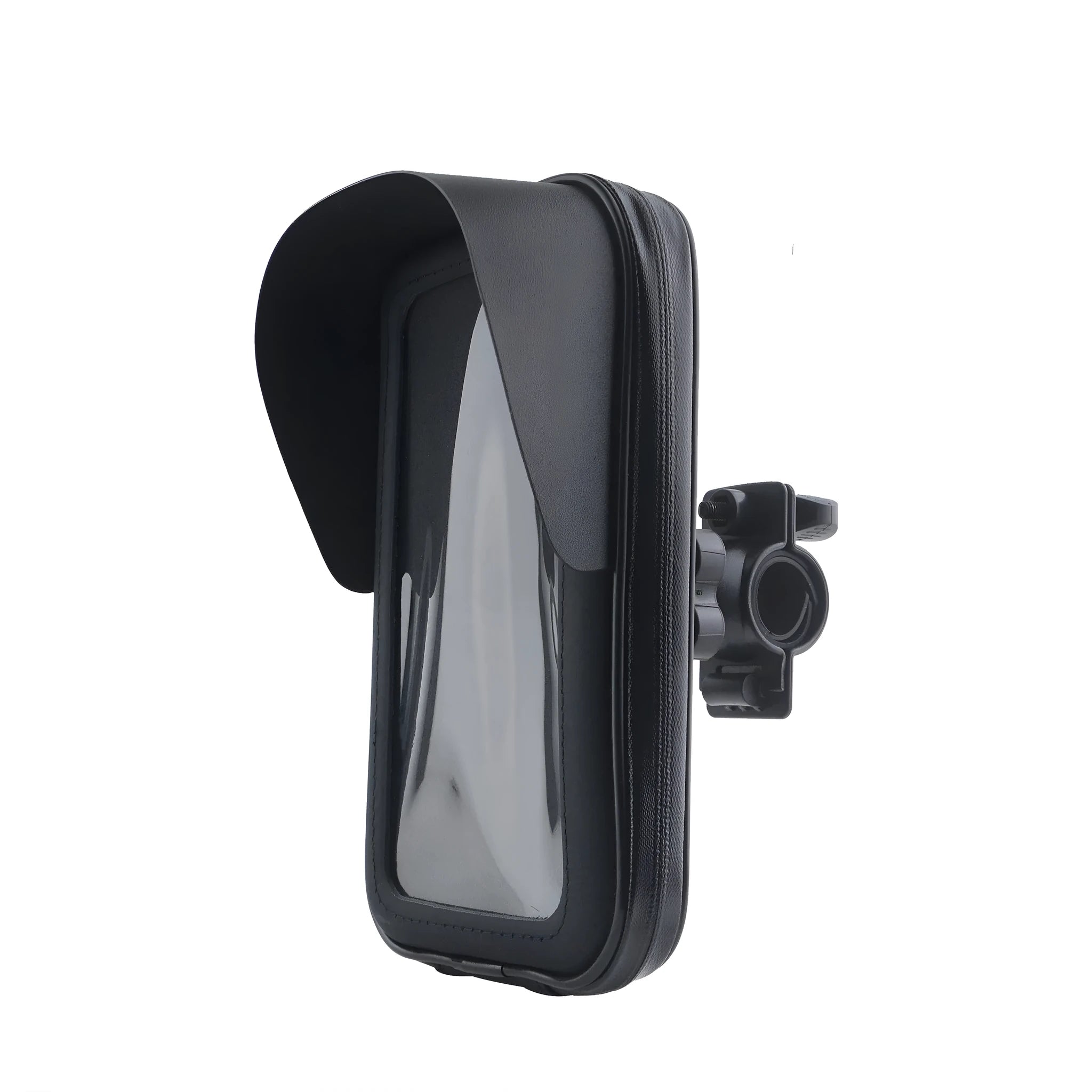 XL waterproof bicycle phone bag in PU leather for 6.5 inch mobile phones on handlebars