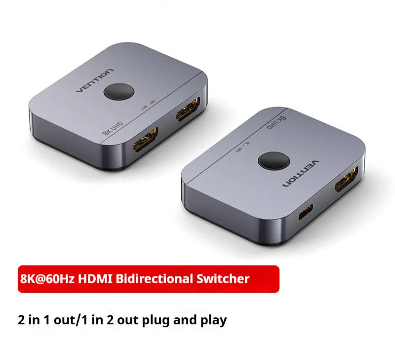 Alloy cable separator for HD computer to television signal conversion in black or grey colour
