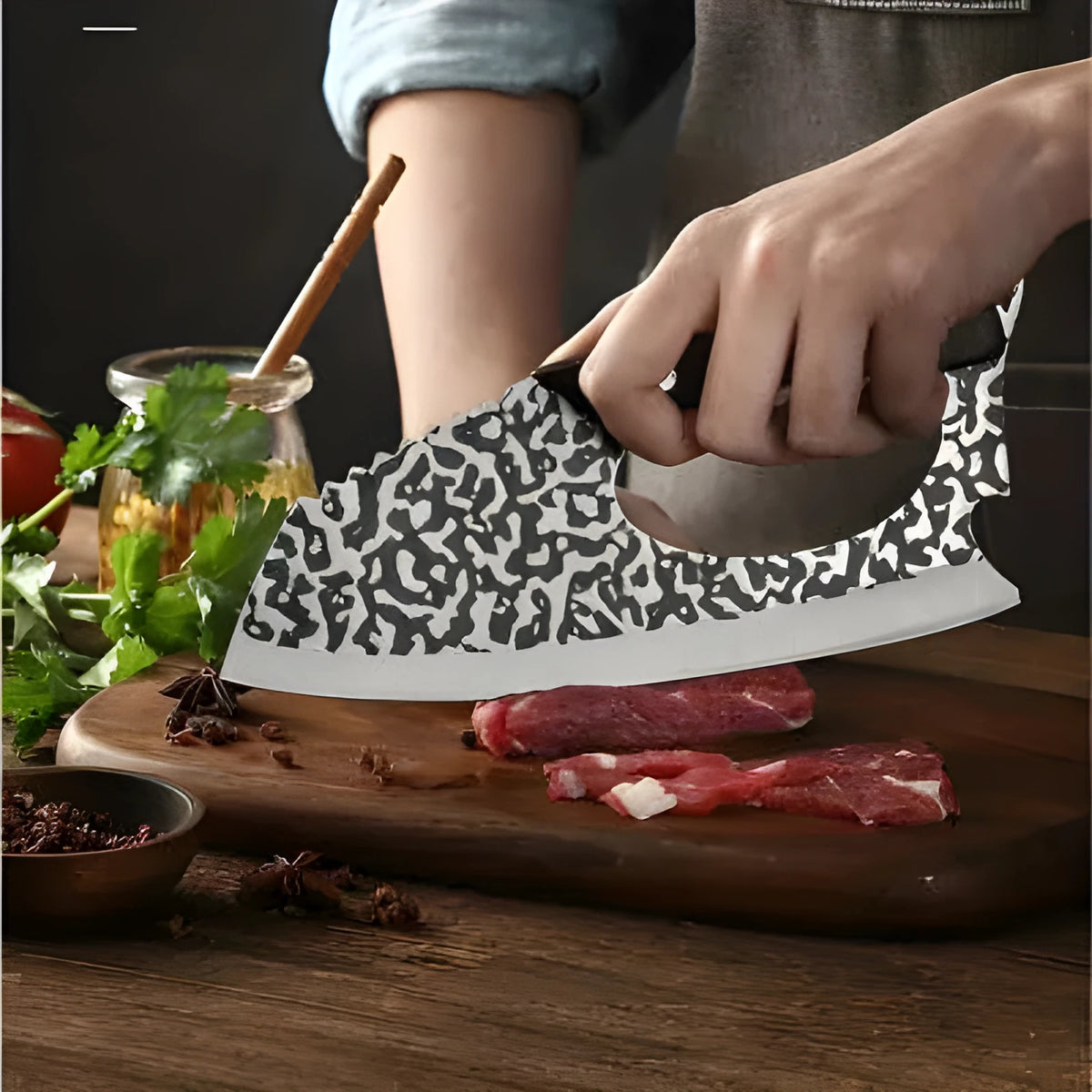 Forged 4 chromium labor-saving kitchen knife with comfortable handle for vegetable preparation