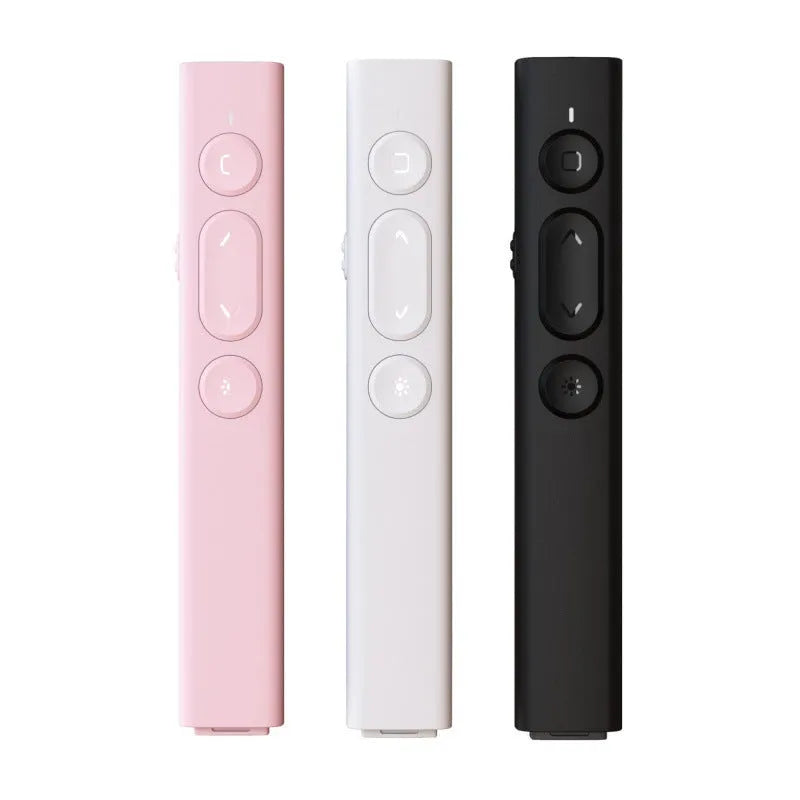Whiteboard remote control pen for PPT presentations with universal receiver in multiple colour options