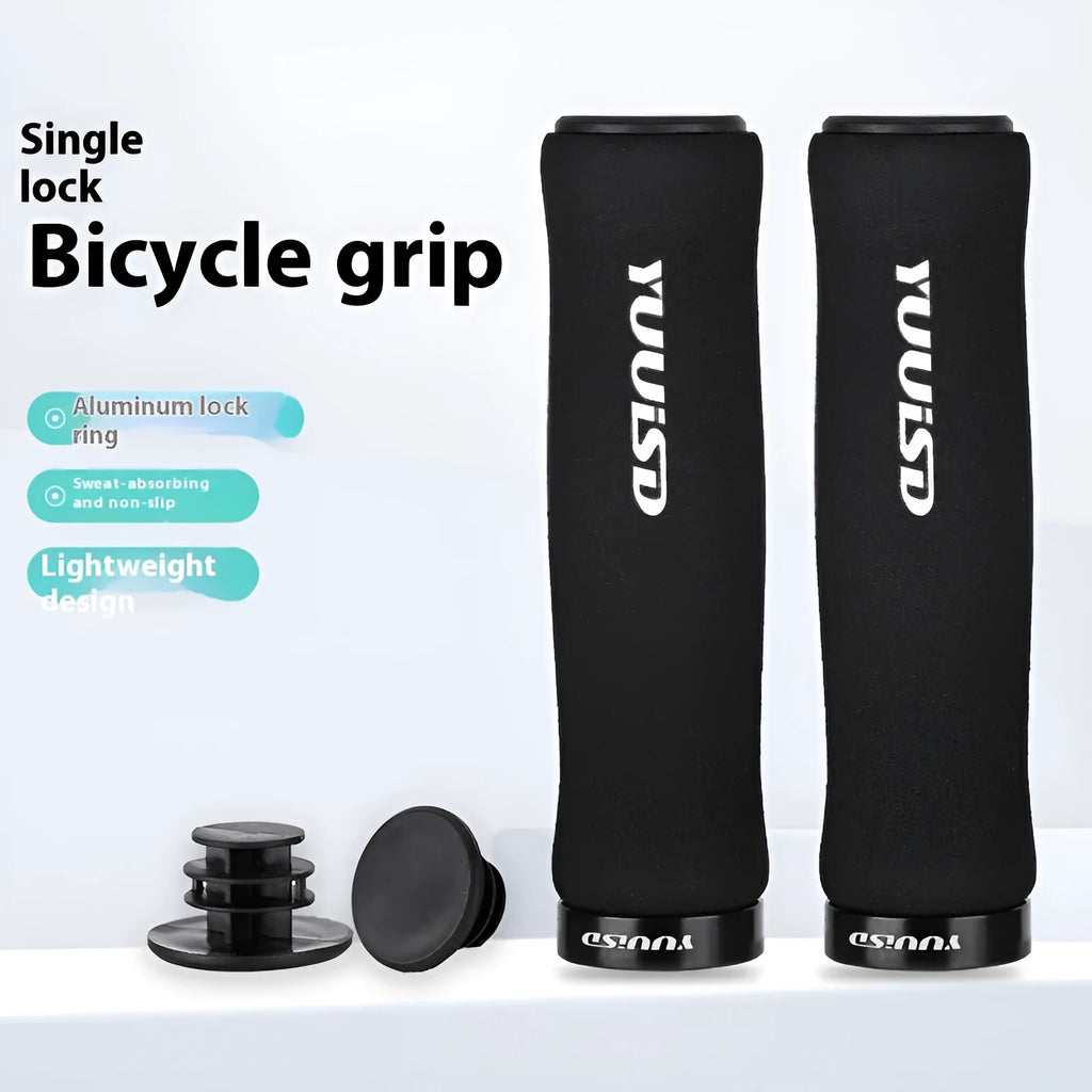 Mountain bike sponge handle cover pair ultra-light 41g black purple biange lock-on shock absorber