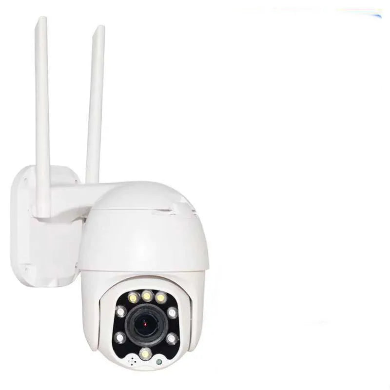 White HD panoramic dome network camera with 3MP CCD sensor and 4mm wide-angle lens