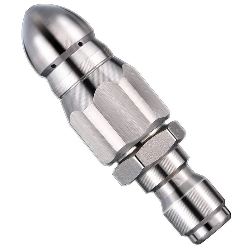 Stainless steel high pressure nozzle quick plug dredge head 60mm by 17mm for pipe cleaning